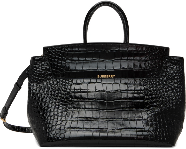 Photo: Burberry Black Croc Large Catherine Duffel Bag