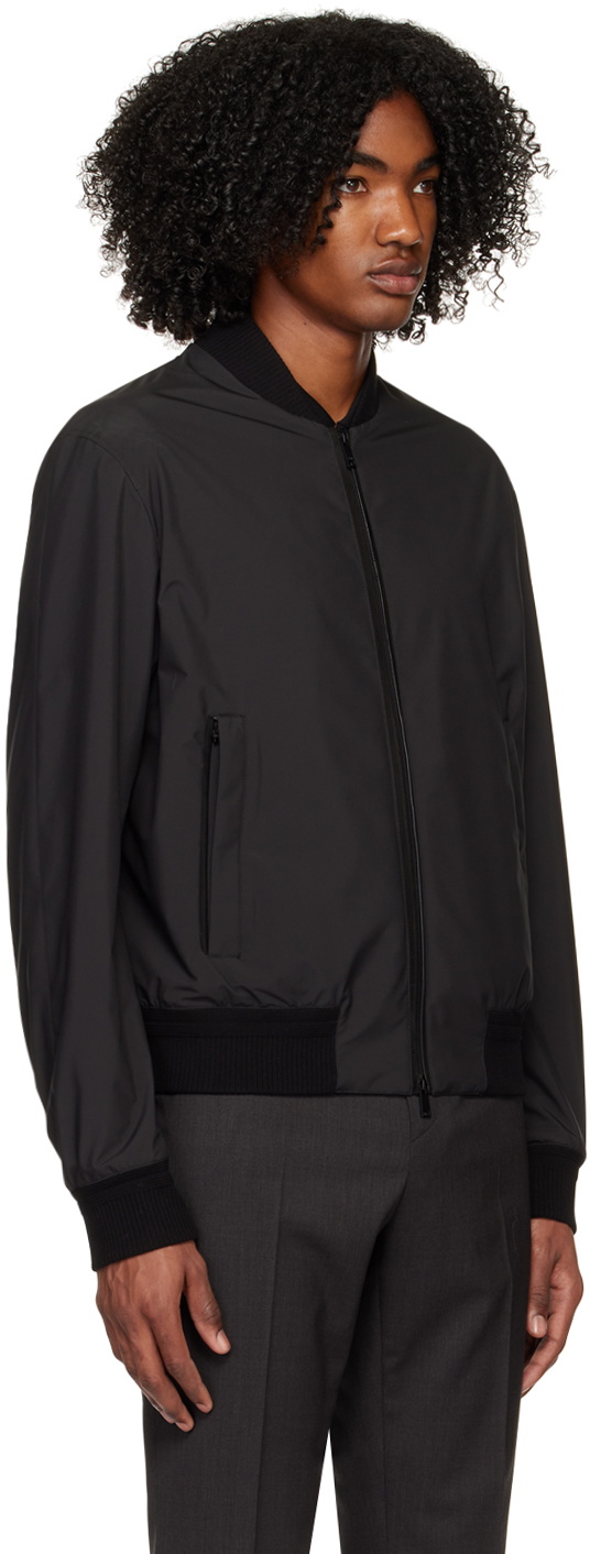 ZEGNA Black Stratos Bomber Jacket Zegna
