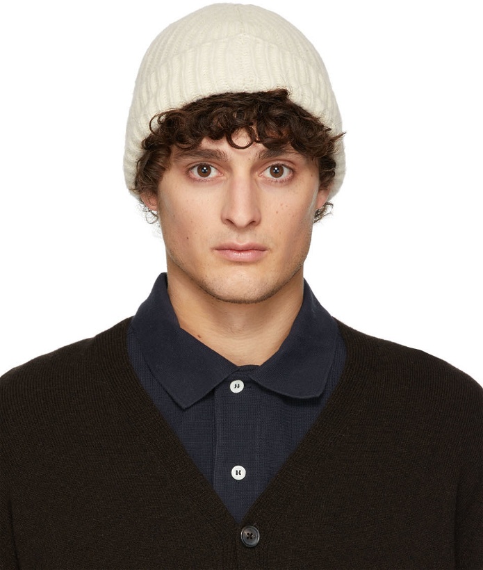 Photo: Norse Projects Off-White Knit Alpaca Beanie
