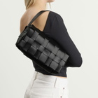 ST. Agni Women's Woven Envelope Slim Tote in Black 