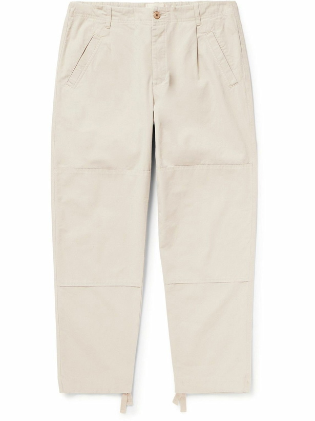 Photo: Folk - Assembly Straight-Leg Cotton-Canvas Trousers - Neutrals