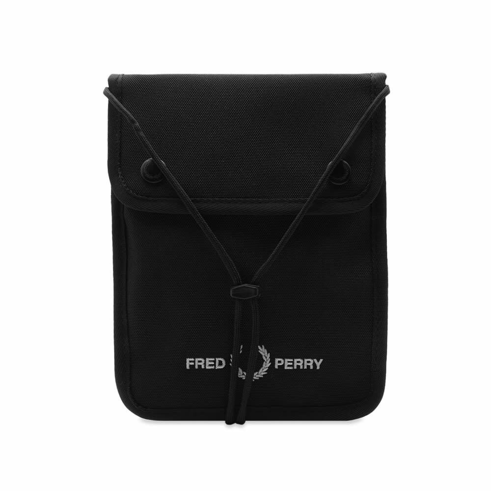 Fred Perry Men's Logo Pouch in Black Fred Perry