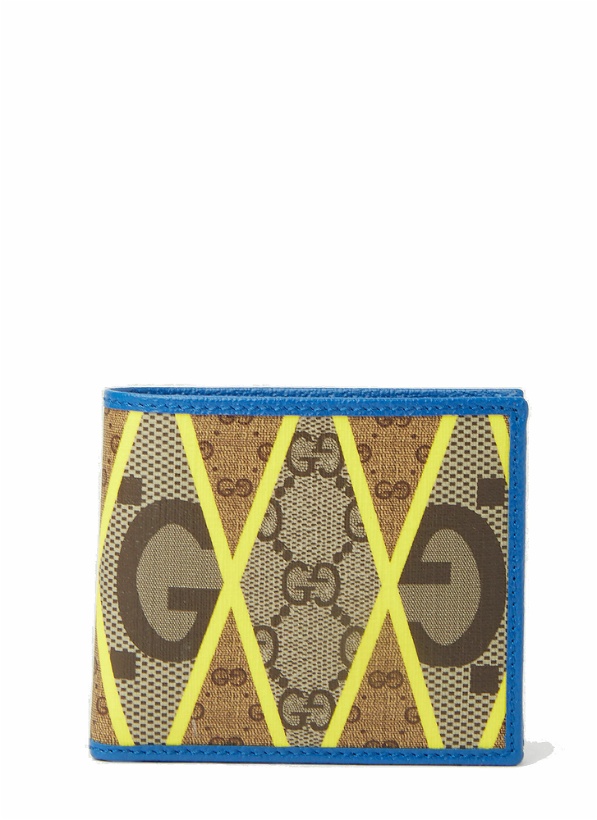 Photo: Gucci - Rhombus Print Bifold Wallet in Blue