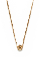 Coach Tea Rose Necklace - Gold - One Size