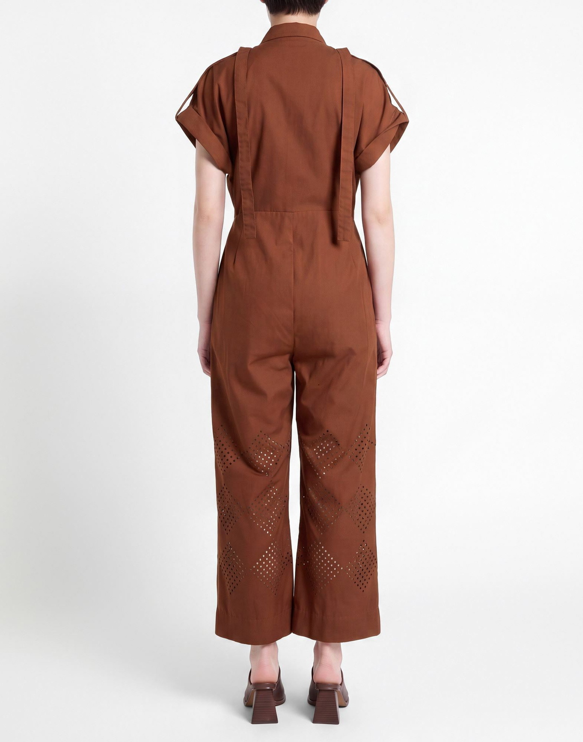 Lovebirds Womens Jumpsuit in Brown
