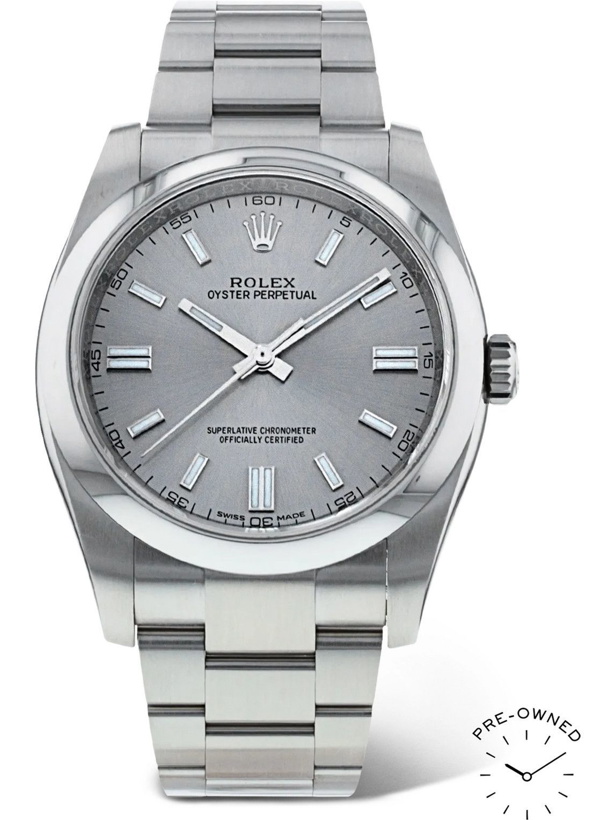 Photo: ROLEX - Pre-Owned 2017 Oyster Perpetual Automatic 36mm Oystersteel Watch, Ref. No. 116000