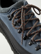Diemme - Roccia Basso Suede and Rubber-Trimmed Canvas Hiking Boots - Blue