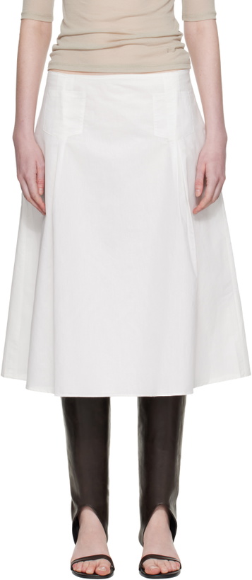 Photo: Paloma Wool White Dimi Midi Skirt