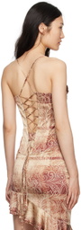 KIM SHUI SSENSE Exclusive Brown Tank Top