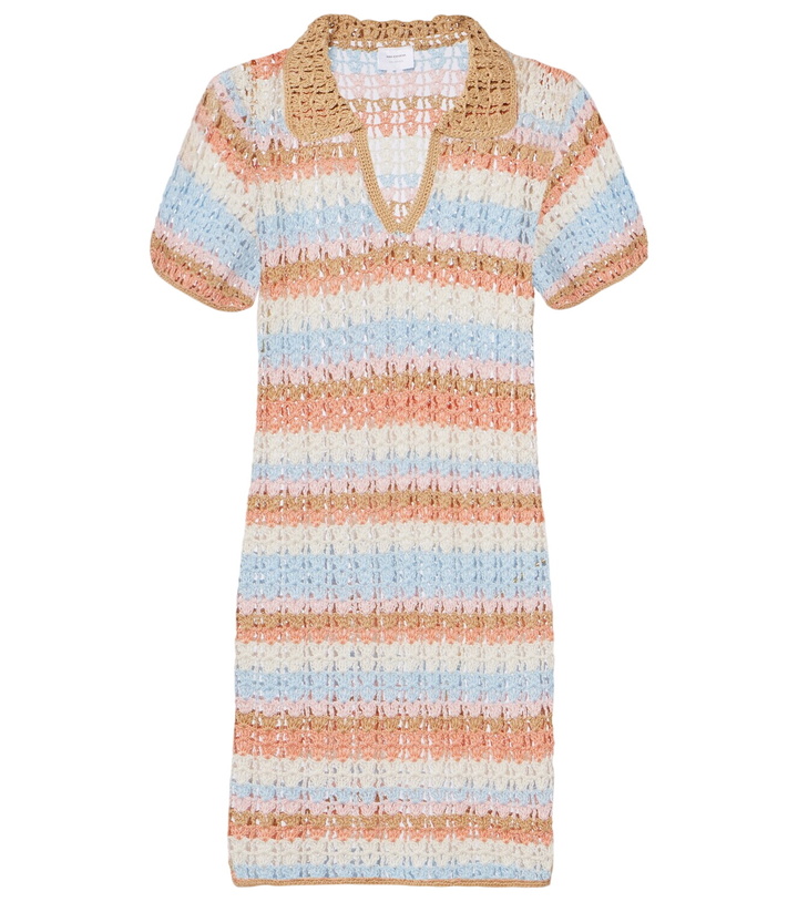 Photo: Anna Kosturova Crochet striped cotton polo dress