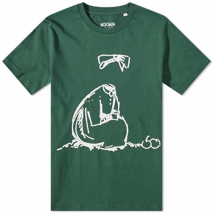 Photo: IDEA x Moomin Invisible Child T-Shirt in Green/White
