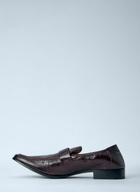 MM6 Maison Margiela Brushed Leather Loafers