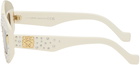 LOEWE Off-White Starry Night Smooth Pavé Screen Sunglasses