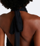 De La Vali Vida draped jersey minidress