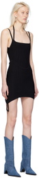 Dion Lee Black Ventral Compact Corset Minidress