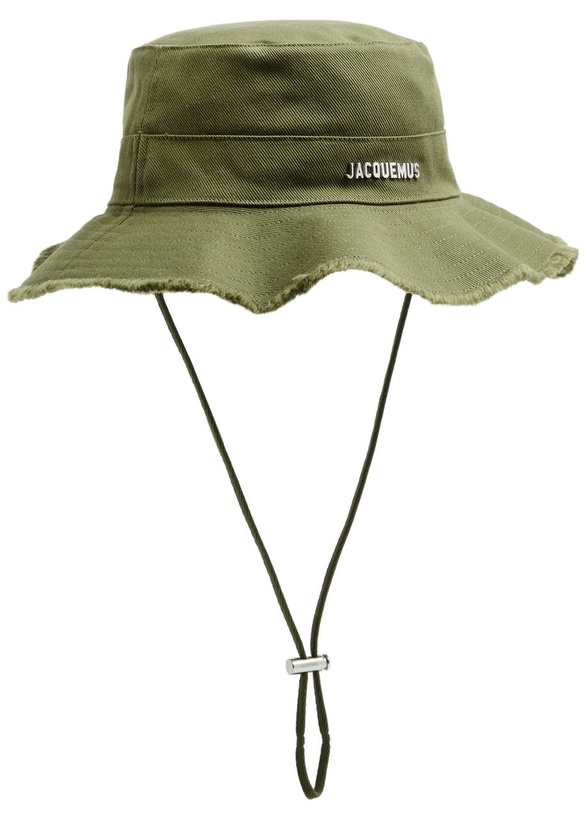 Photo: Jacquemus Le Bob Artichaut Canvas Bucket hat Khaki