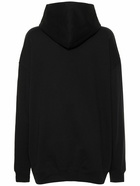 BALENCIAGA - Embellished Wide Cotton Hoodie