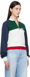 Casablanca Multicolor Quarter Zip Sweatshirt