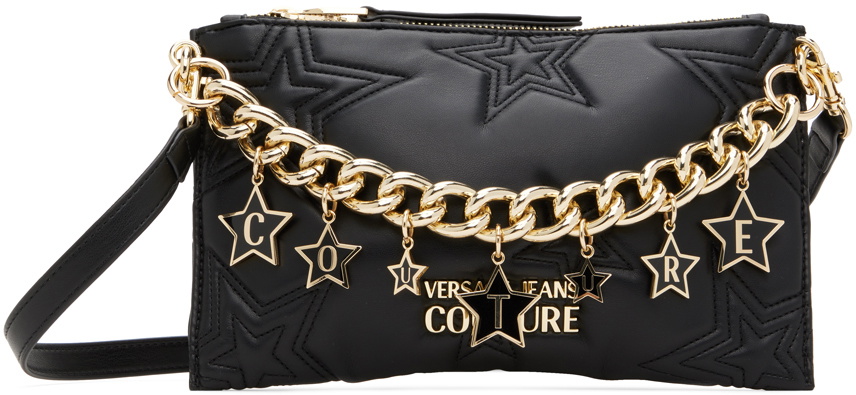 Versace Jeans Couture Black Small Logo Lock Bag - ShopStyle