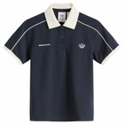 Adidas Women's x Sporty & Rich POLO T-SHIRT in Night Navy