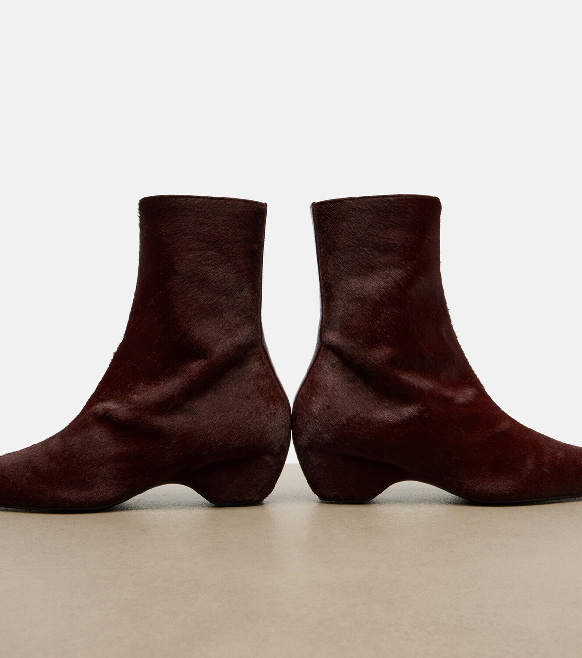 Khaite Sybil calf hair ankle boots