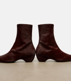 Khaite Sybil calf hair ankle boots