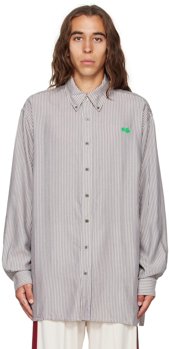 Acne Studios Off-White Embroidered Shirt Acne Studios