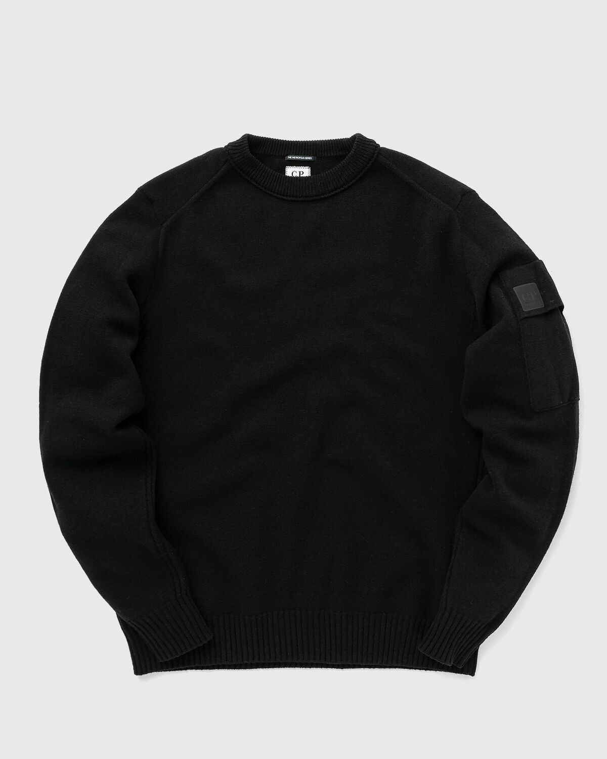 トップス C.P. COMPANY ds knit black C.P. Company Sea Island Knit In Black – Le-fix.com