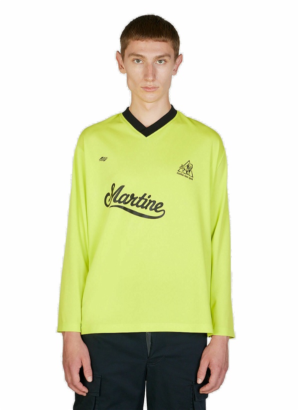 Photo: Martine Rose - Long Sleeve Football Top in Yellow
