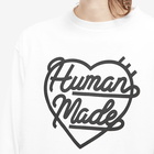 Human Made Men's Long Sleeve Heart T-Shirt in White