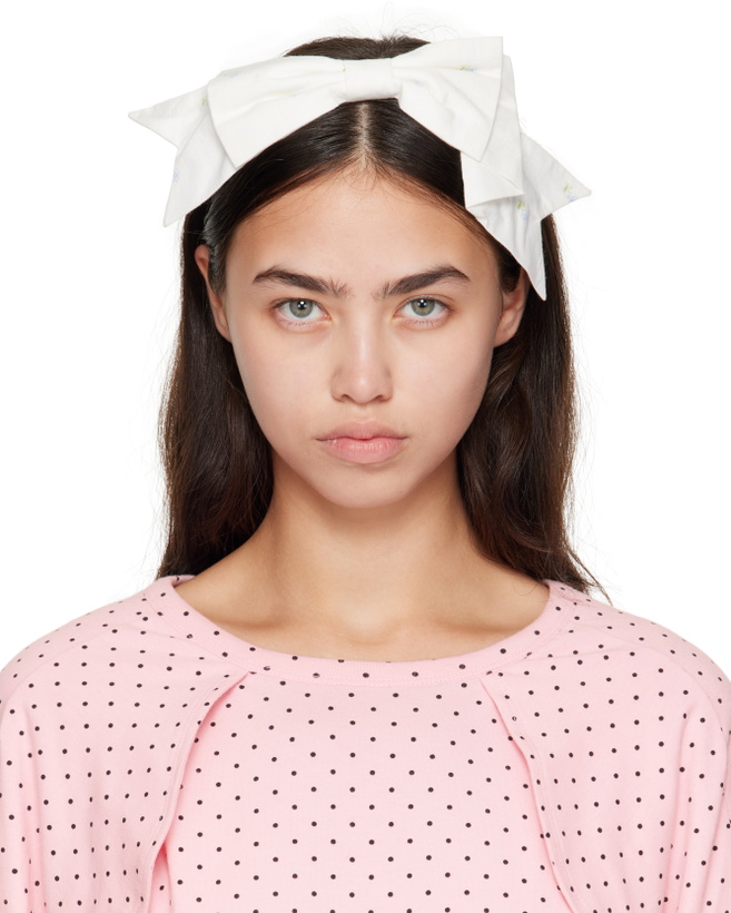 Photo: Ashley Williams White Bow Headband