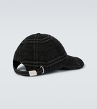 Burberry - Checked wool and cashmere baseball cap