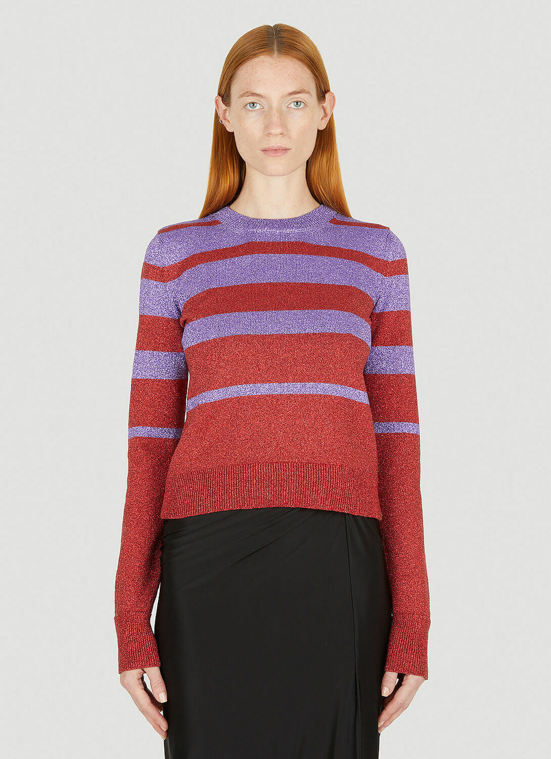Rabanne Metallic Striped Sweater
