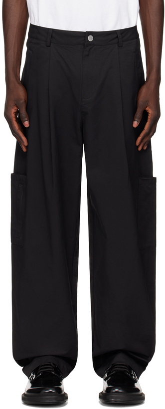 Photo: Han Kjobenhavn Black Pleated Cargo Pants