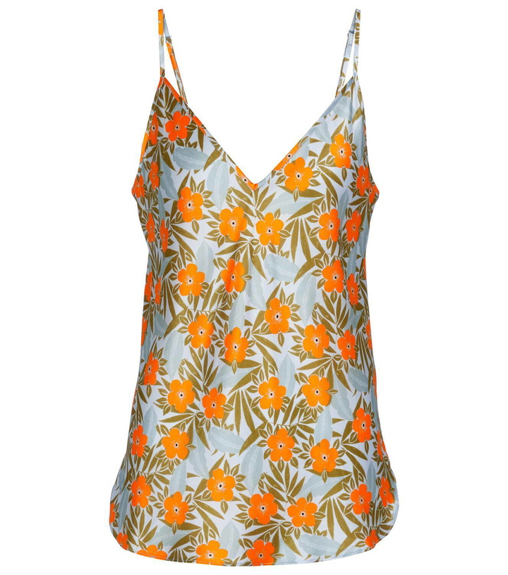 Photo: Lee Mathews Stella floral silk satin camisole