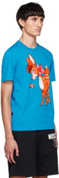 Moschino Blue Graphic T-Shirt