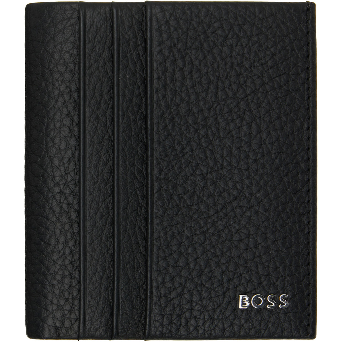BOSS Black Grained Leather Wallet