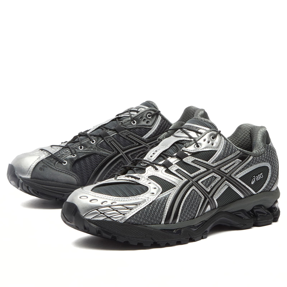 Asics x Unaffected Gel Nimbus 10.1 Sneaker in Silver/Black