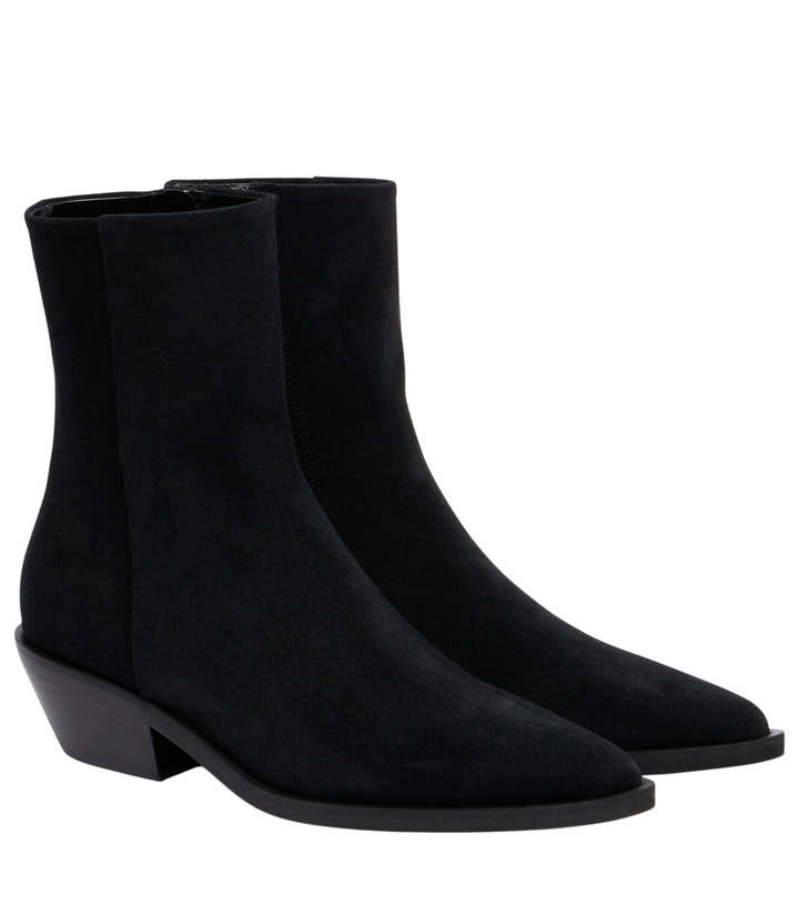 Photo: A.Emery Hudson suede ankle boots