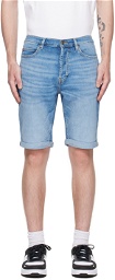 Hugo Blue Tapered-Fit Denim Shorts