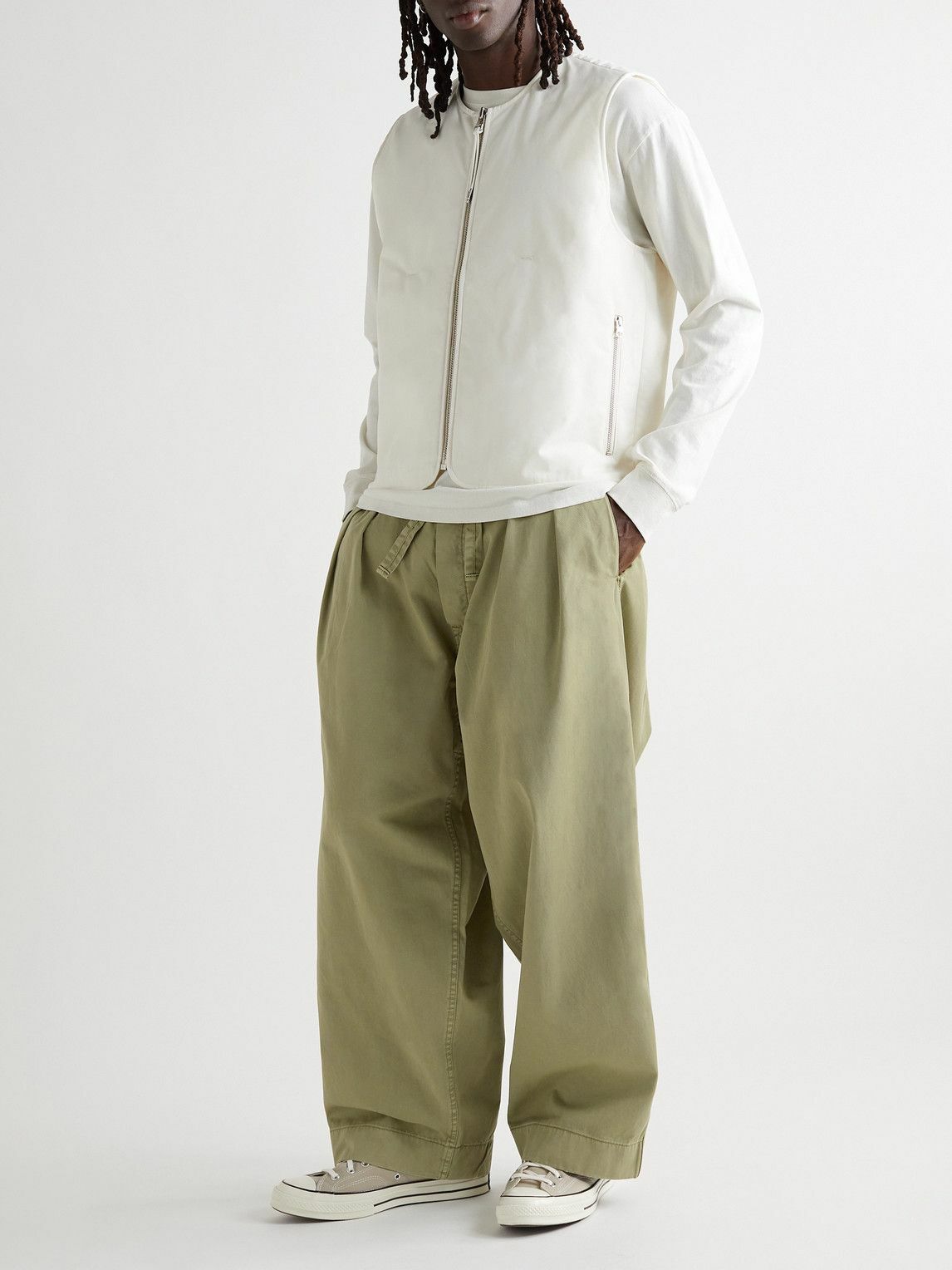 Sculpture Pants in Khaki Applied Art Forms