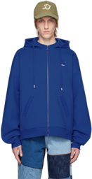 ADER error Blue Embroidered Hoodie