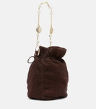 Oséree Lumière Small embellished bucket bag