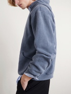 A.PRESSE - Vintage Cotton-Jersey Hoodie - Blue