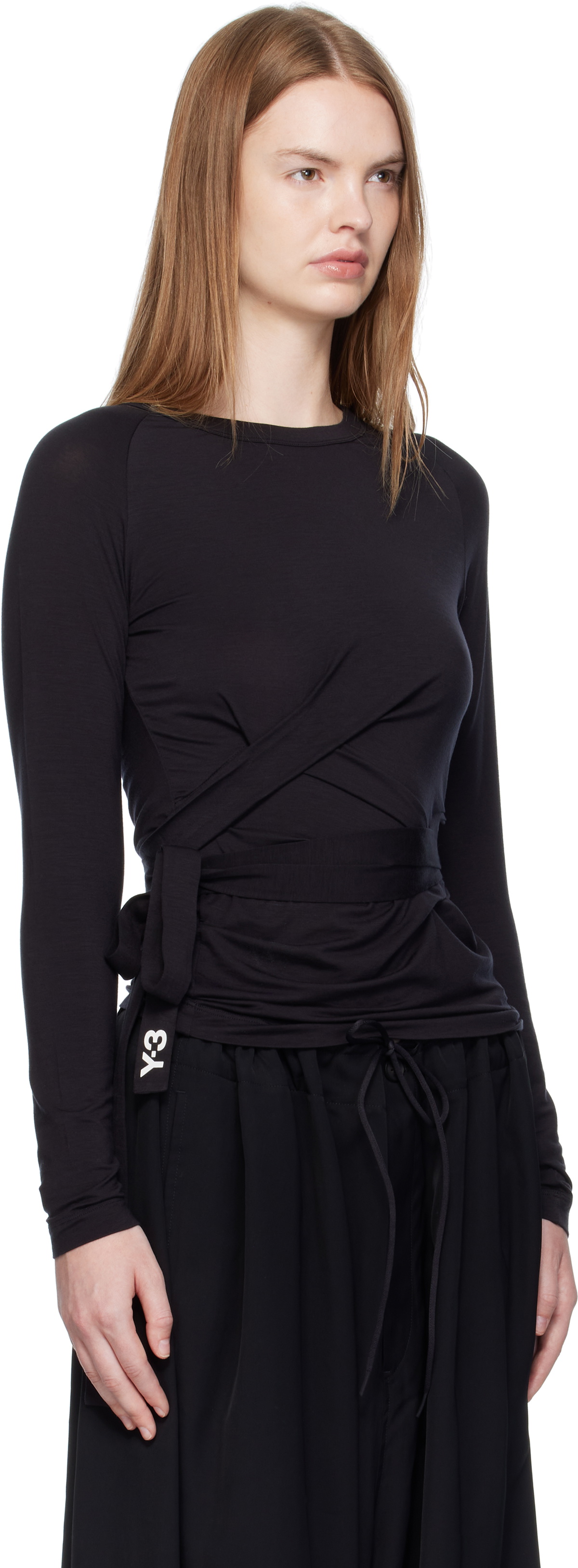 Y-3 Black Long Sleeve T-shirt