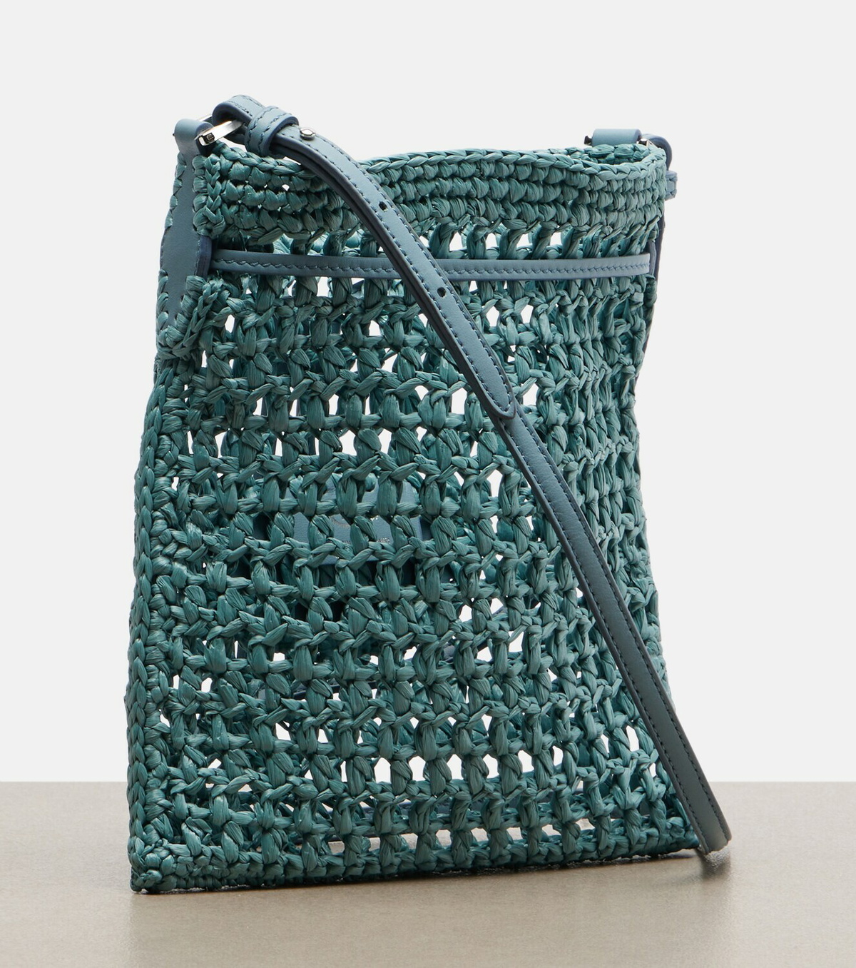Tod's EBL Mini raffia-effect bucket bag