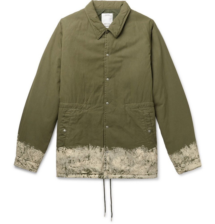 Photo: visvim - Painted Padded Cotton-Blend Jacket - Army green