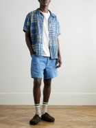 RRL - Caldwell Straight-Leg Cotton and Linen-Blend Chambray Shorts - Blue