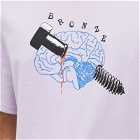 Bronze 56k Men's Bolt Brain T-Shirt in Lavender