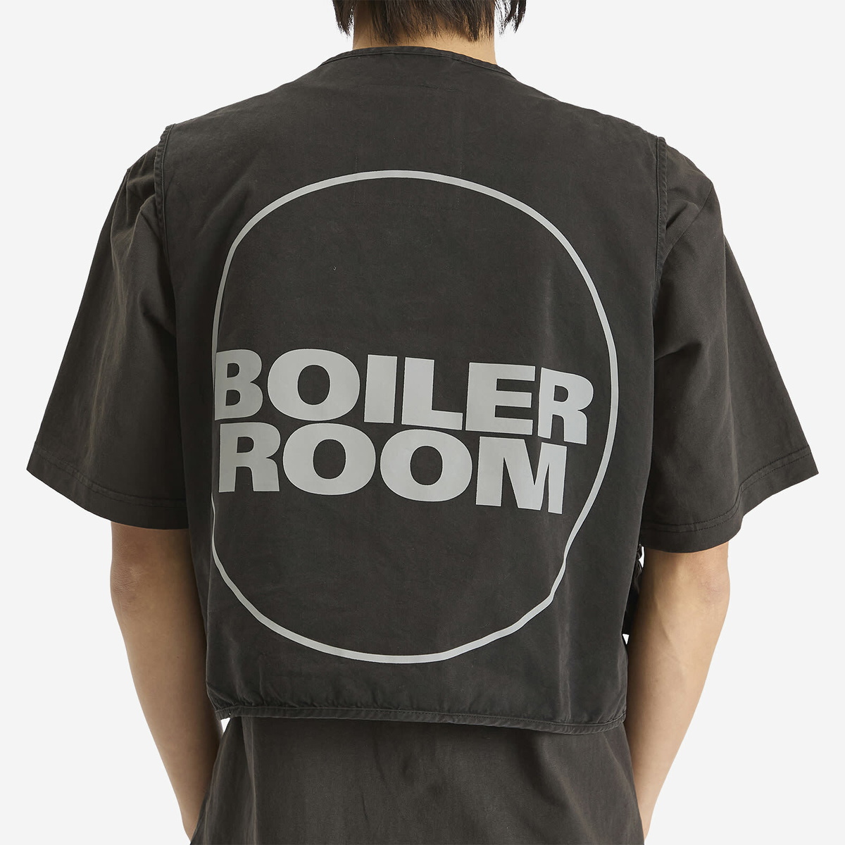 Boiler Room Men's Multi Pocket Gilet in Black
